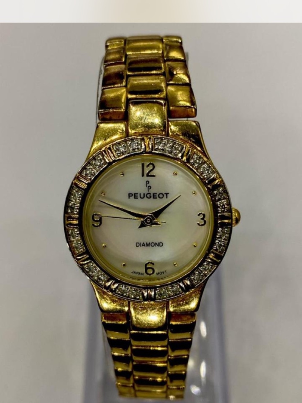 *** Peugeot ^^^ Women's Gold Diamond Accent Bracelet Watch * Luxury ^^^